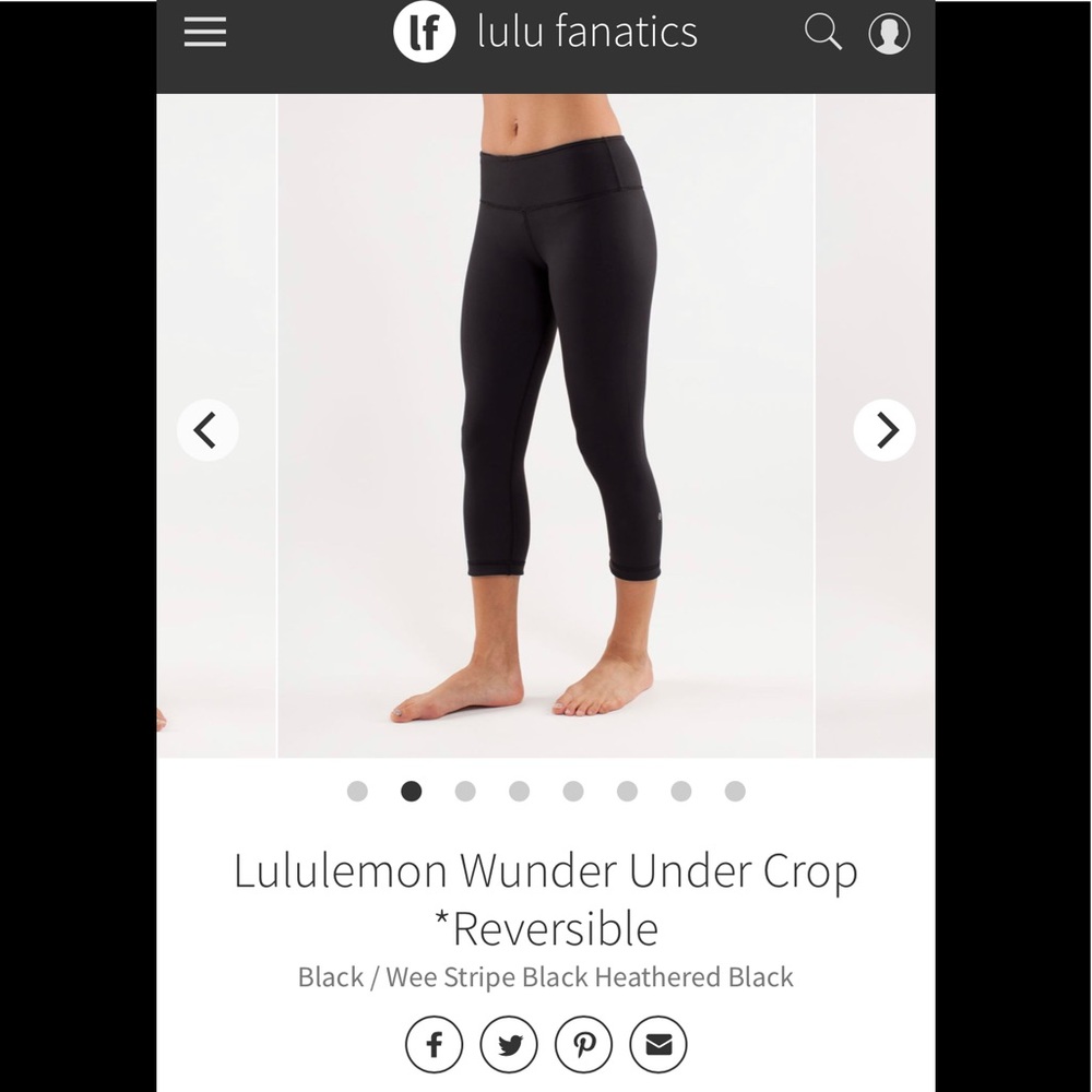 EUC Reversible Wunder Under crop, low rise, size 2